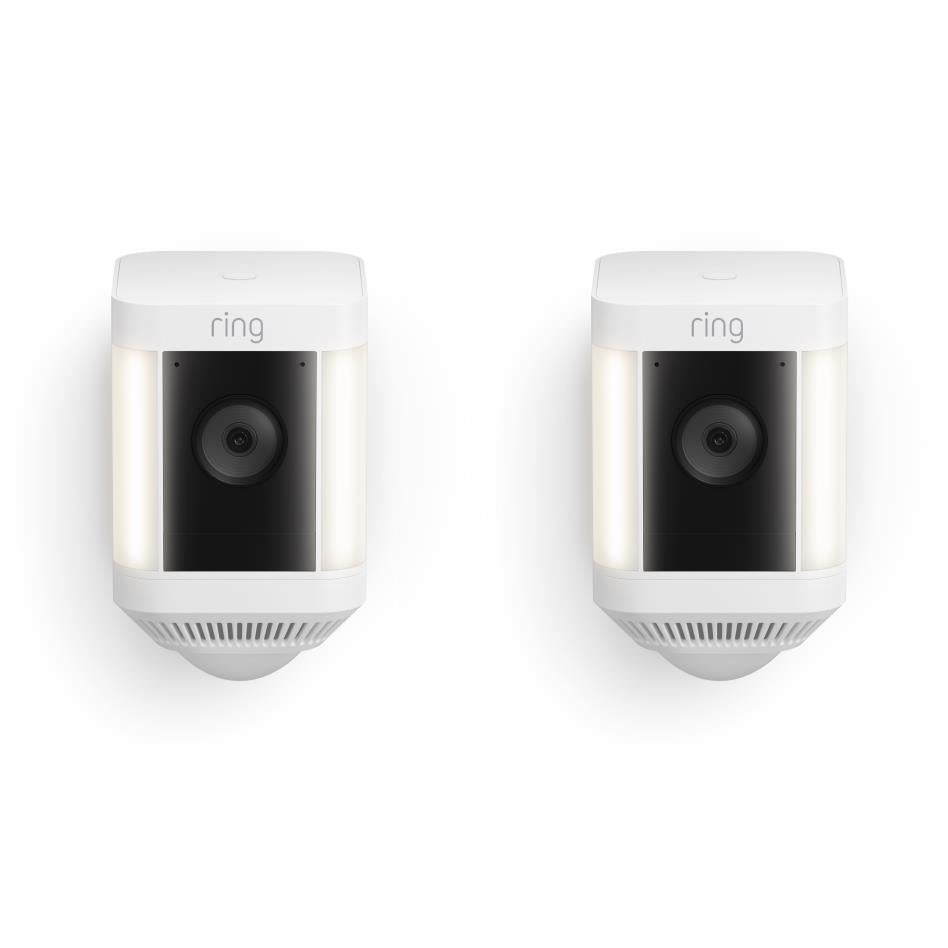 ring spotlight cam plus battery [2-pack](white)