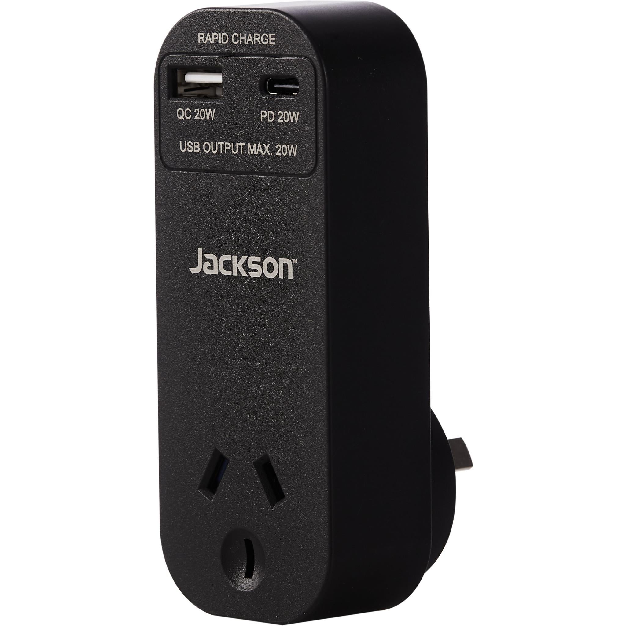 jackson rapid charge usb-c/a wall adapter