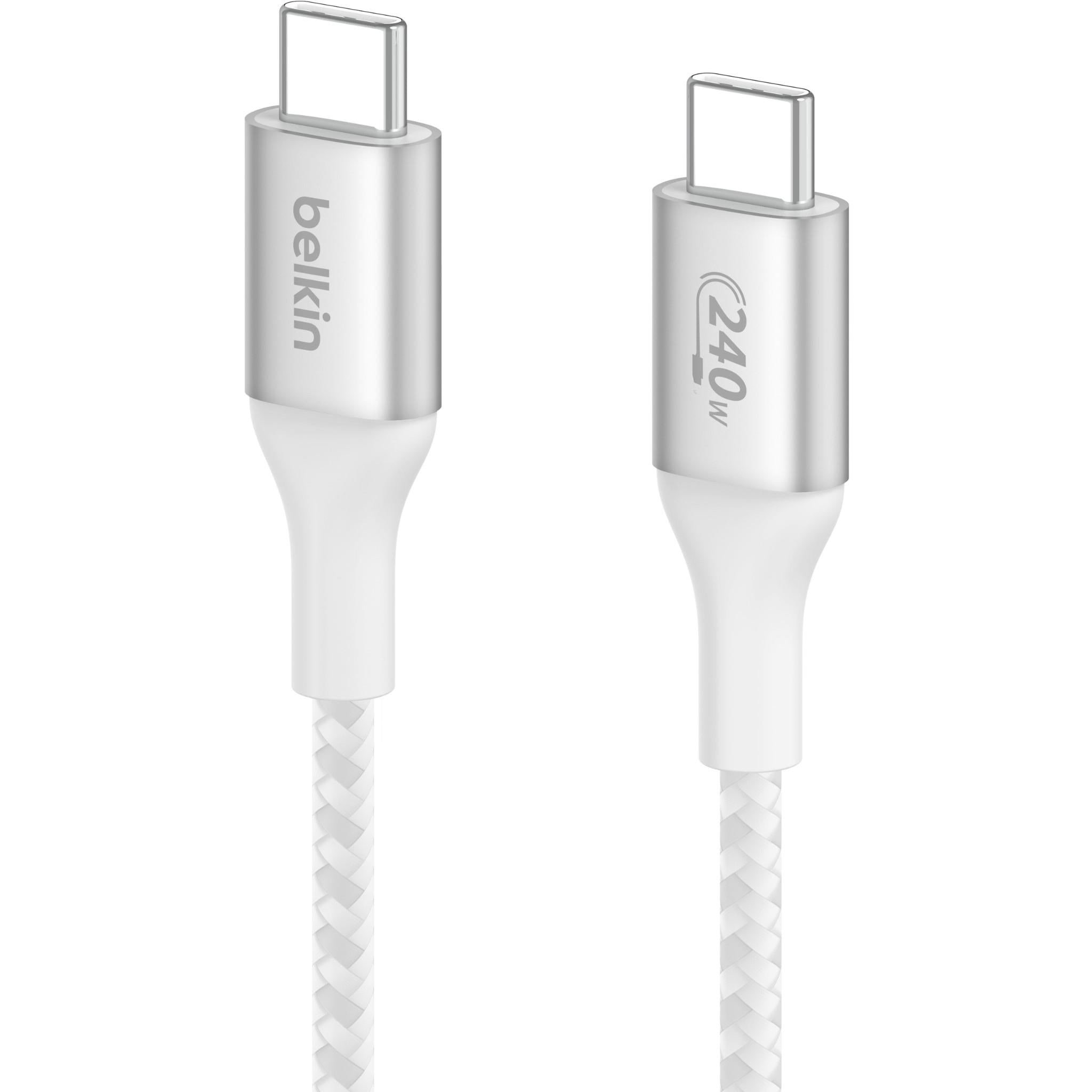 belkin boostcharge 240w usb-c cable 2m (white)