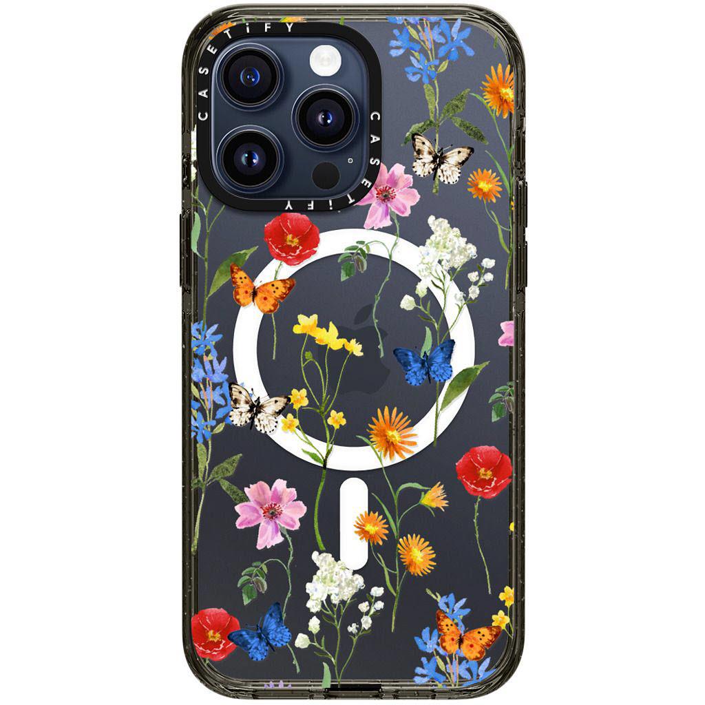 casetify impact case for iphone 15 pro max (millennial ditsy floral)