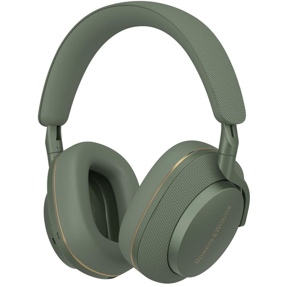 bowers & wilkins px7 s2e noise-cancelling over-ear headphones (forest green)