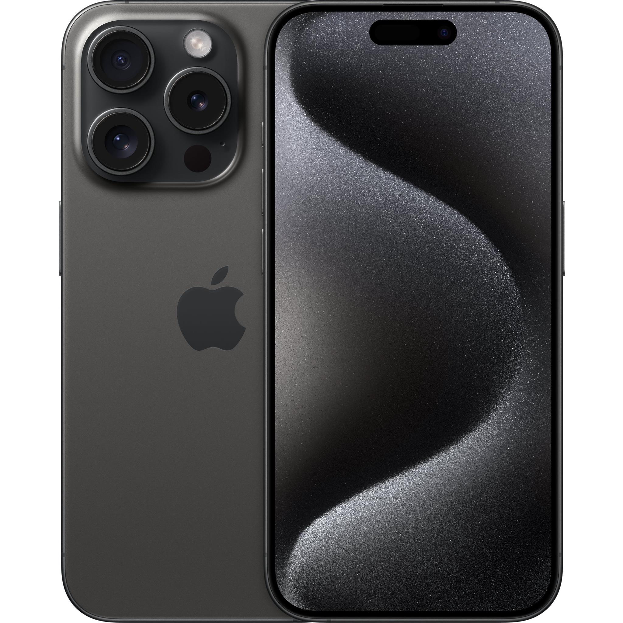 apple iphone 15 pro 128gb (black titanium) [^renewed]