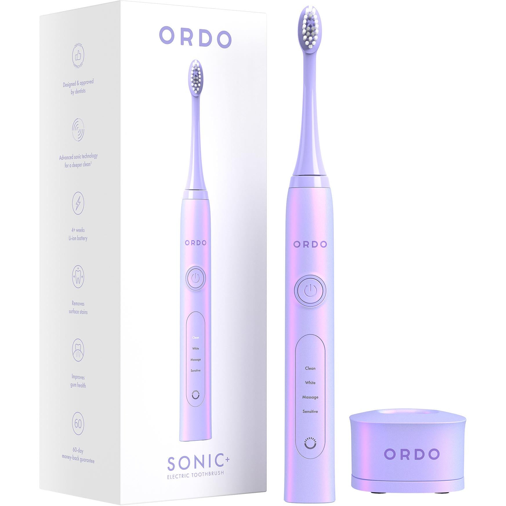 ordo sonic+ electric toothbrush (pearl violet)