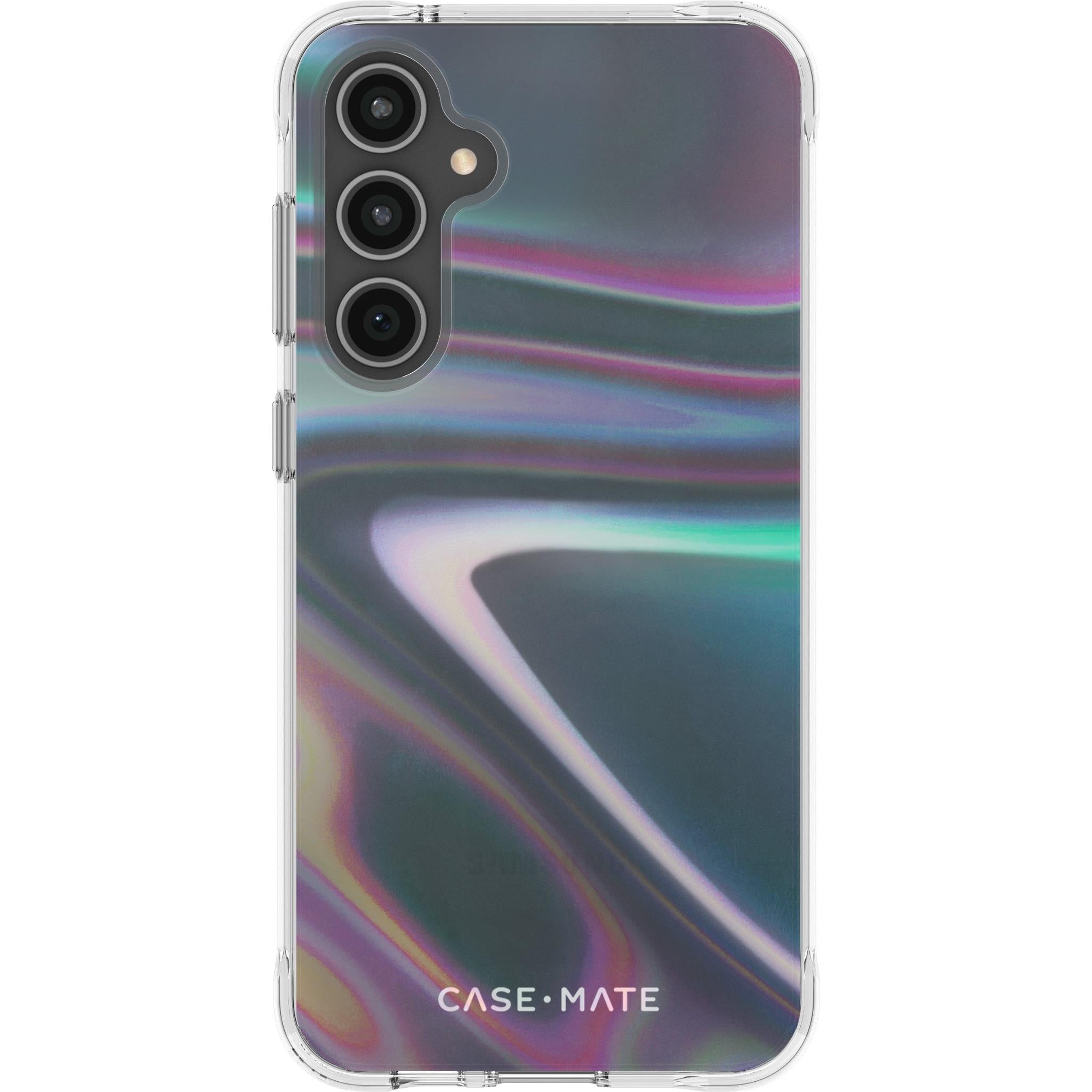 case-mate soap bubble case for galaxy s23 fe (iridescent)