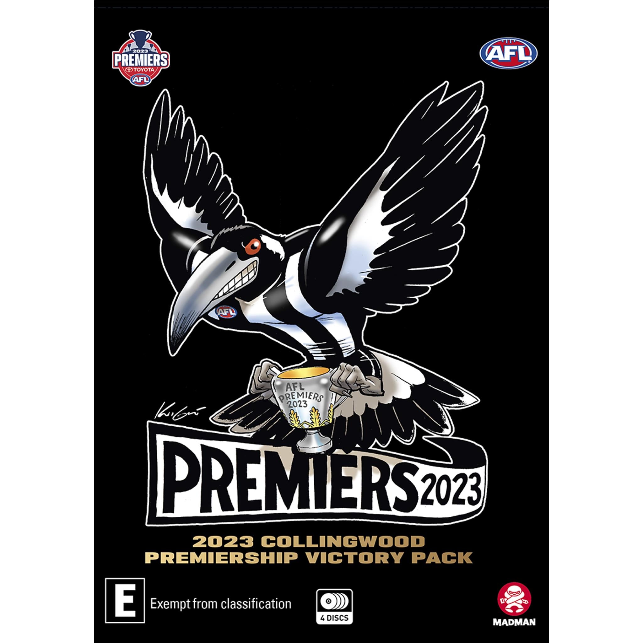 afl - premiers 2023 - collingwood magpies victory pack