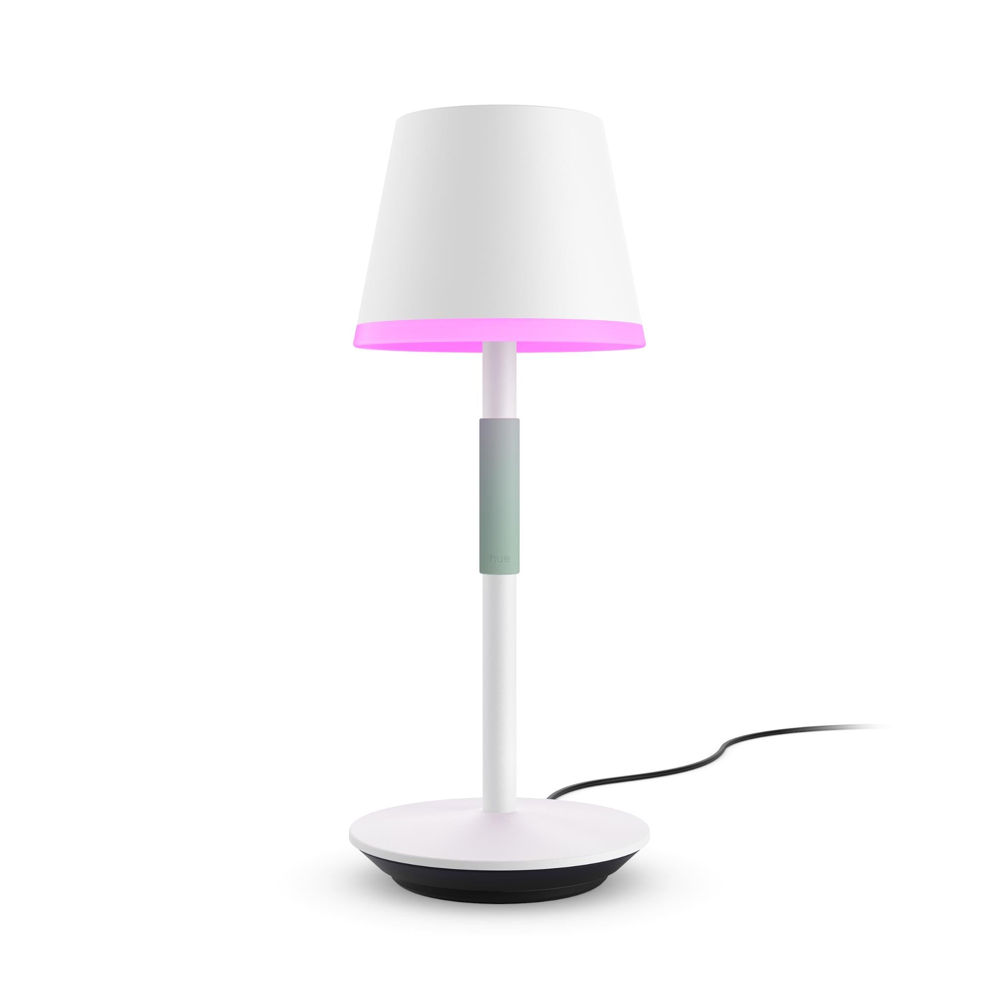 Philips Hue 1 Pack Go Portable Table Lamp White And Color Ambiance Compatible With Alexa Apple Homekit And