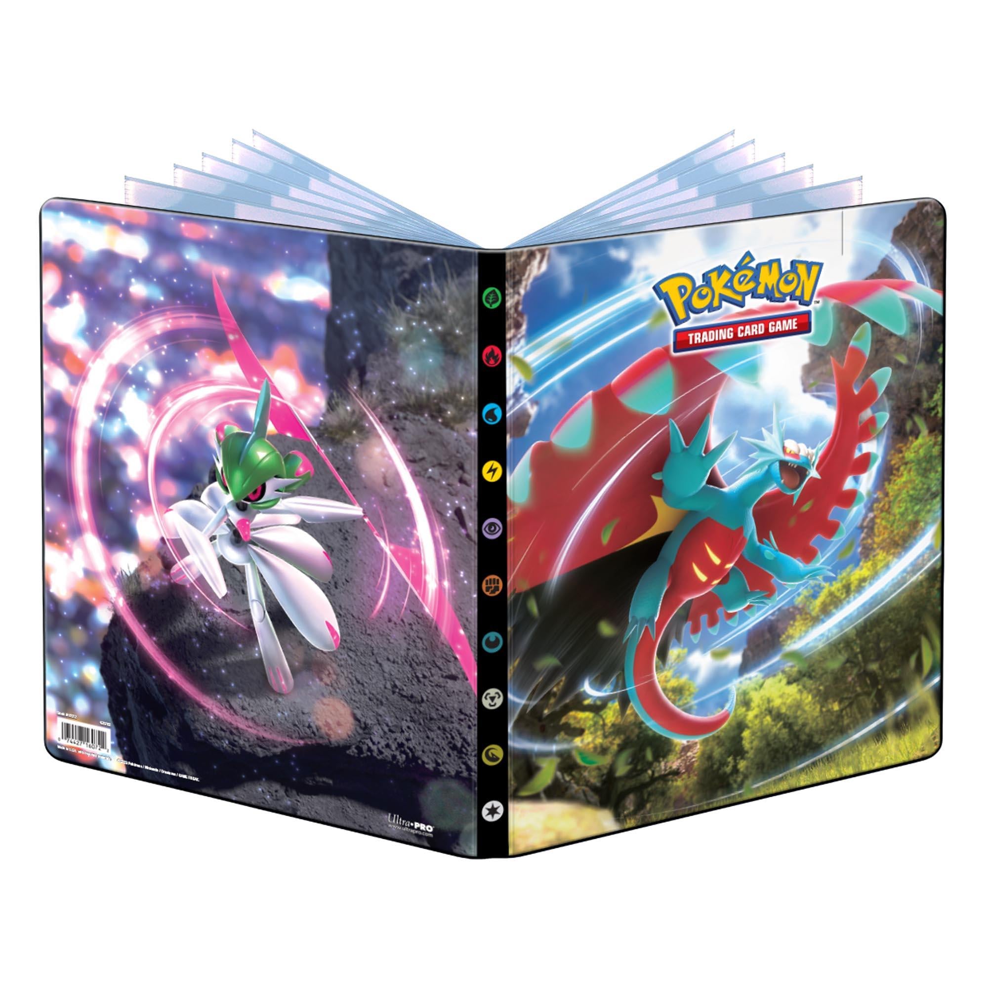 pokemon trading card game - ultra pro portfolio 9-pocket scarlet & violet 4 - paradox rift