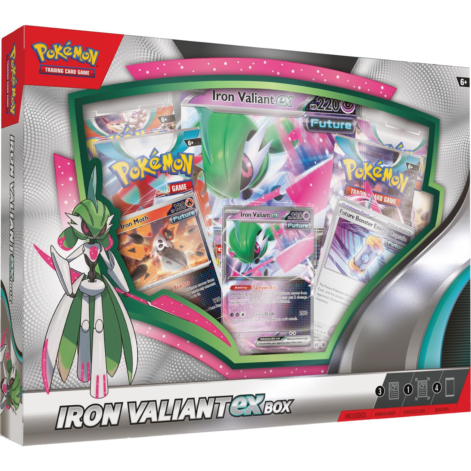 pokemon tcg - roaring moon/iron valiant ex box