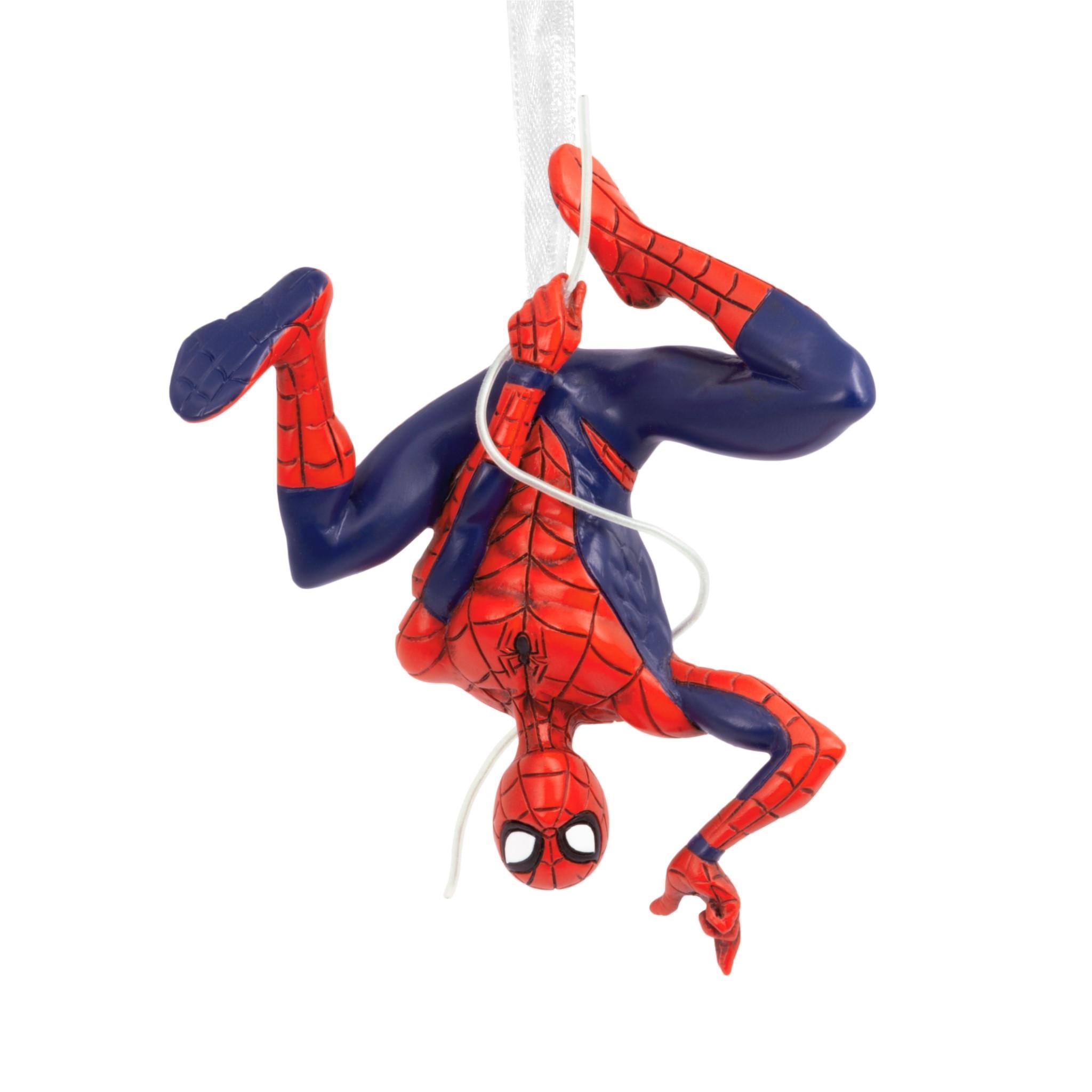 hallmark marvel spider-man hanging from web christmas ornament