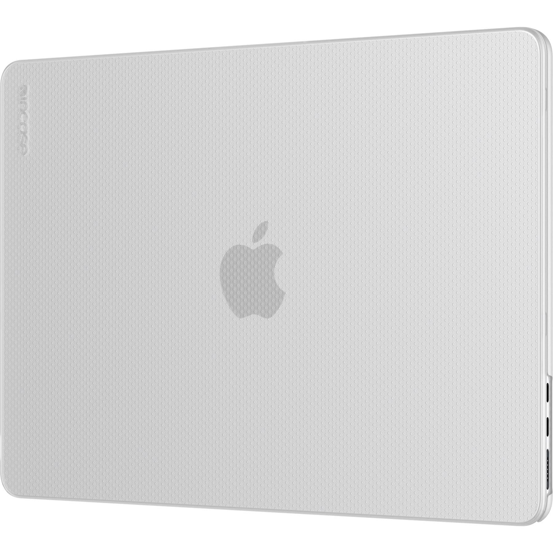 incase hardshell case for apple 15" macbook air m3/m2 textured dot (clear)