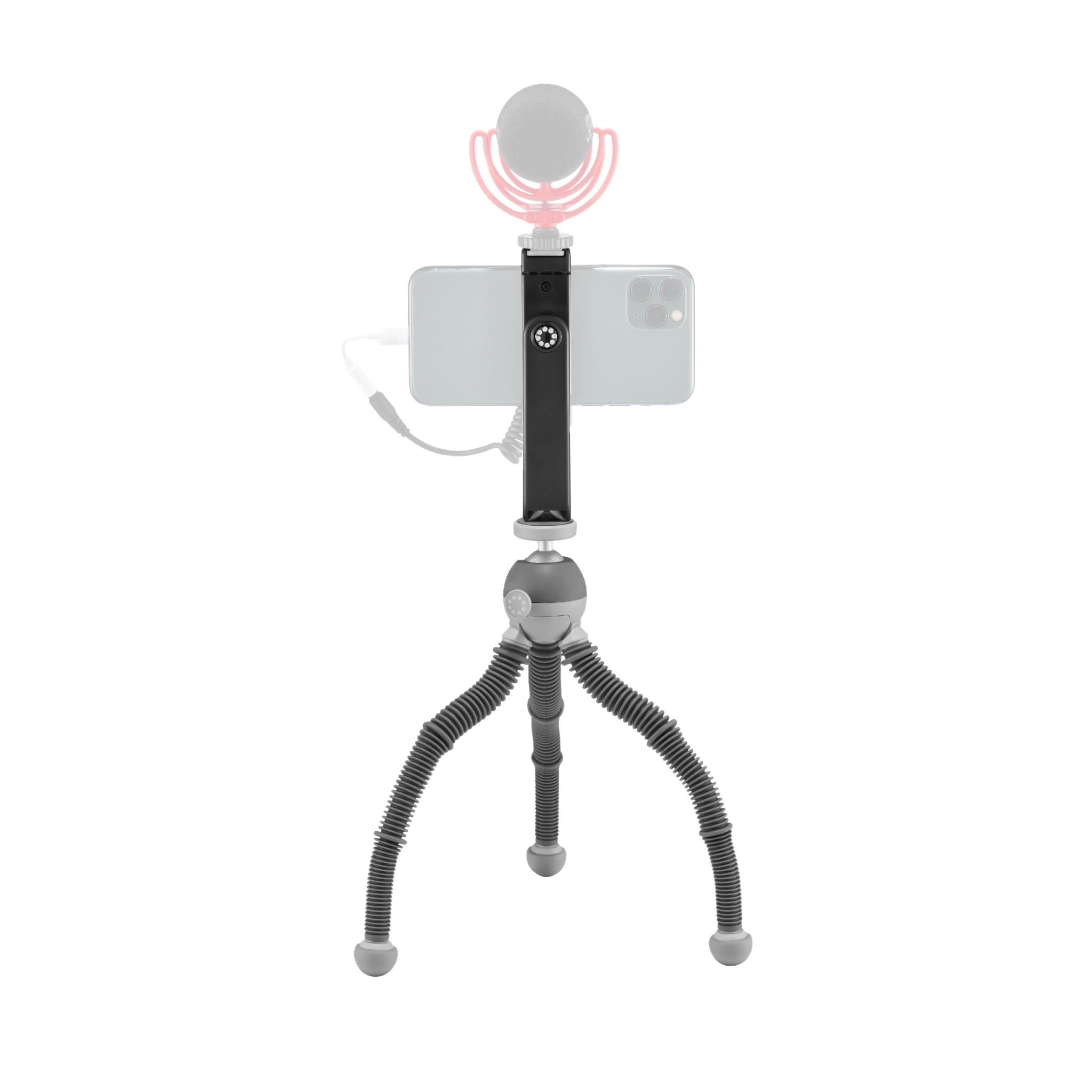 joby podzilla medium tripod kit with phone griptight 360 (grey)