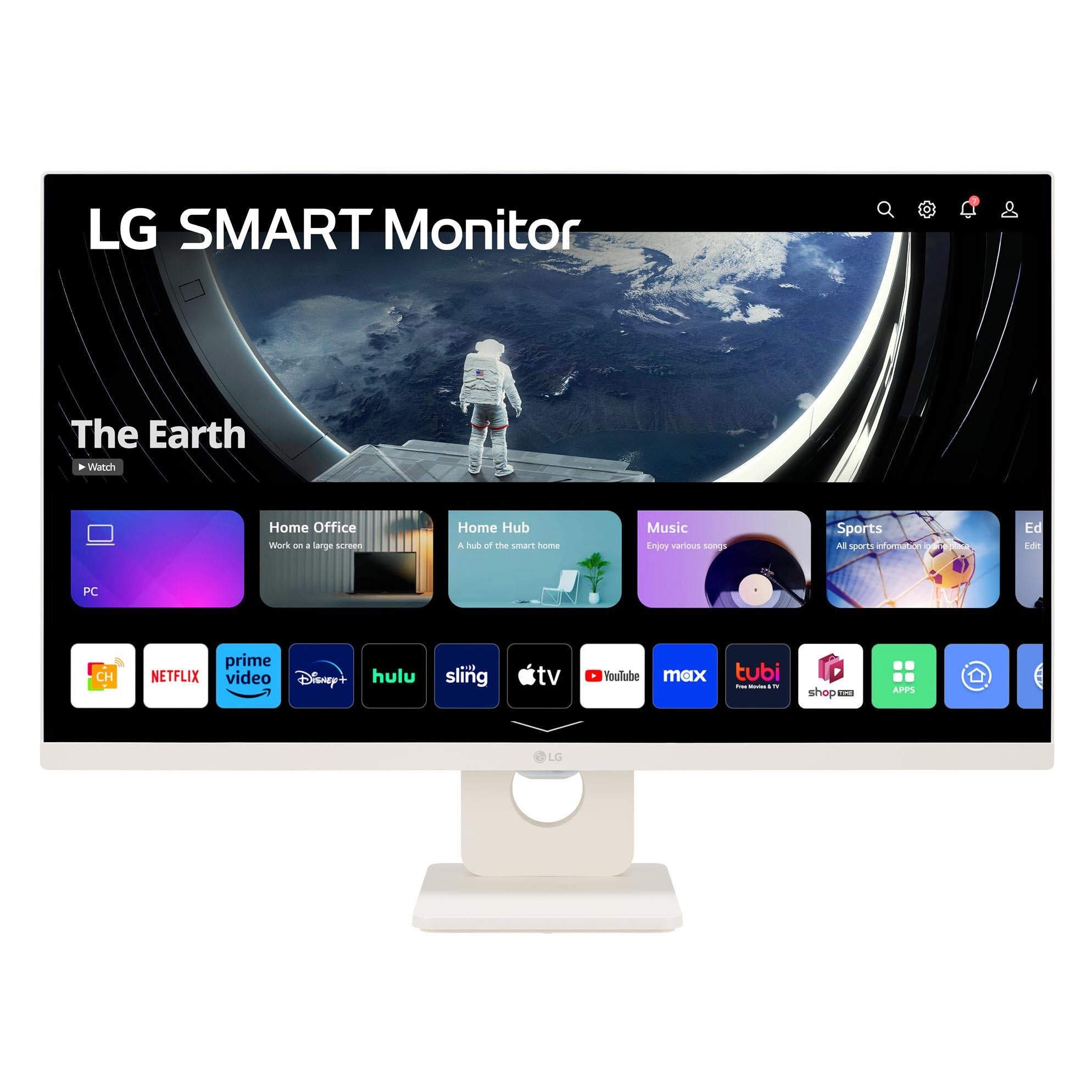 lg 32sr50f-w 32" fhd ips smart monitor with webos 23