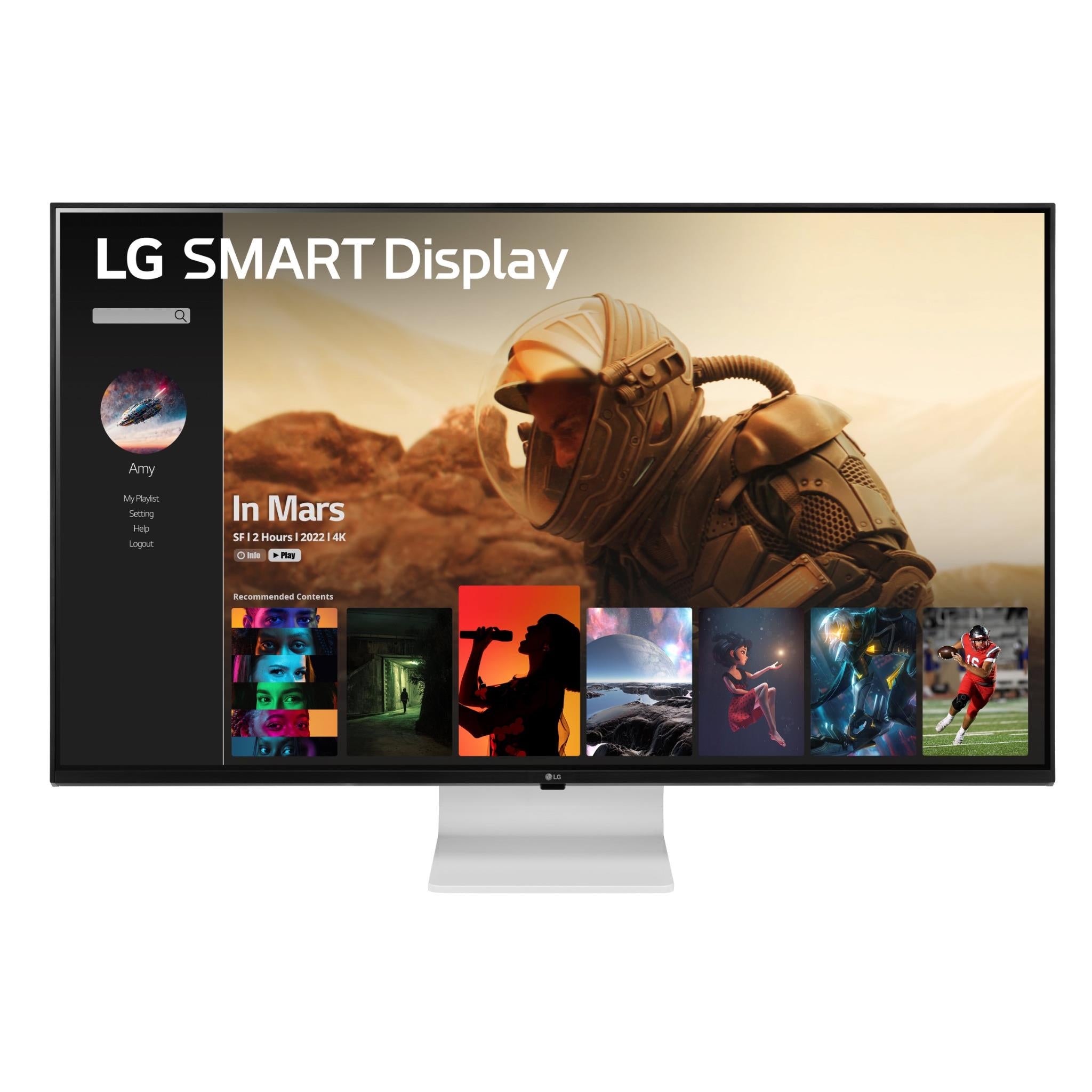 lg 43" 4k uhd smart monitor with webos 23