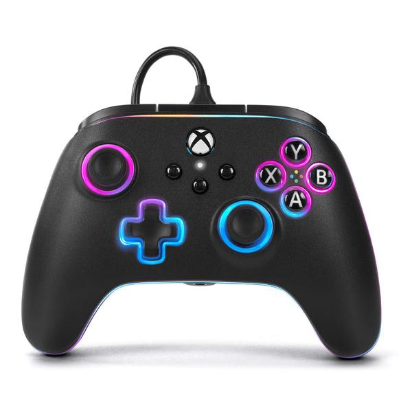 powera advantage wired controller for xbox series x|s with lumectra (black)
