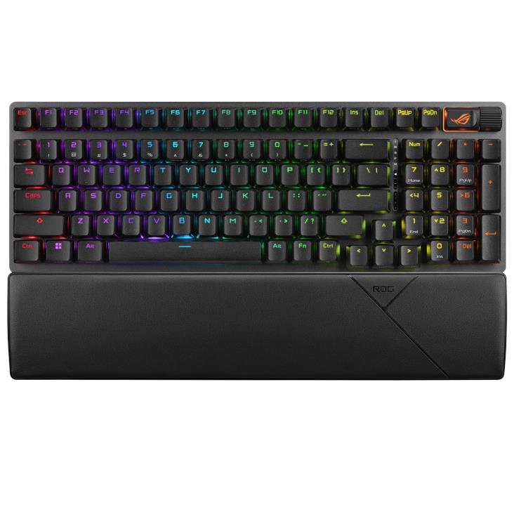 asus rog strix scope ii 96 wireless keyboard (nx snow switch)