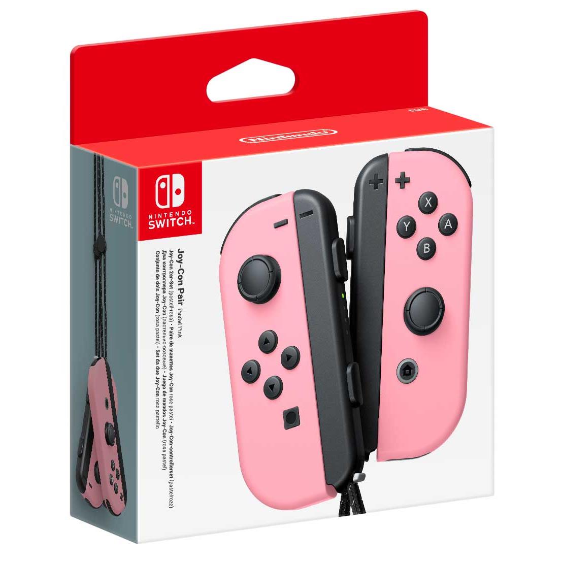 nintendo switch joy-con controller pair pastel pink