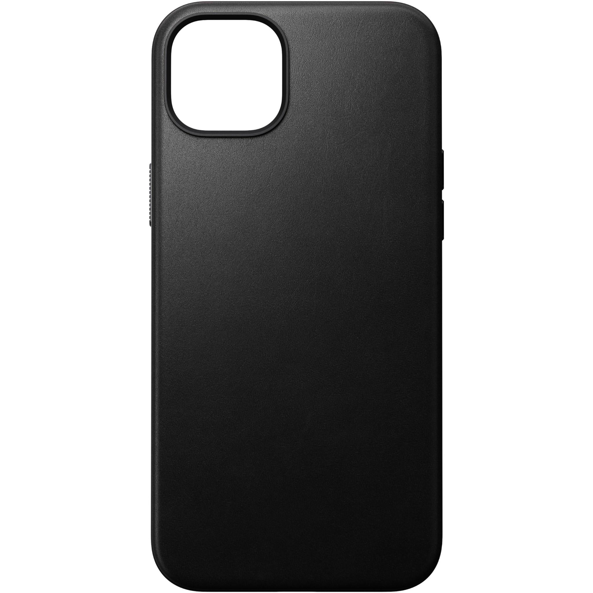 nomad ecco leather case for iphone 15 plus (black)