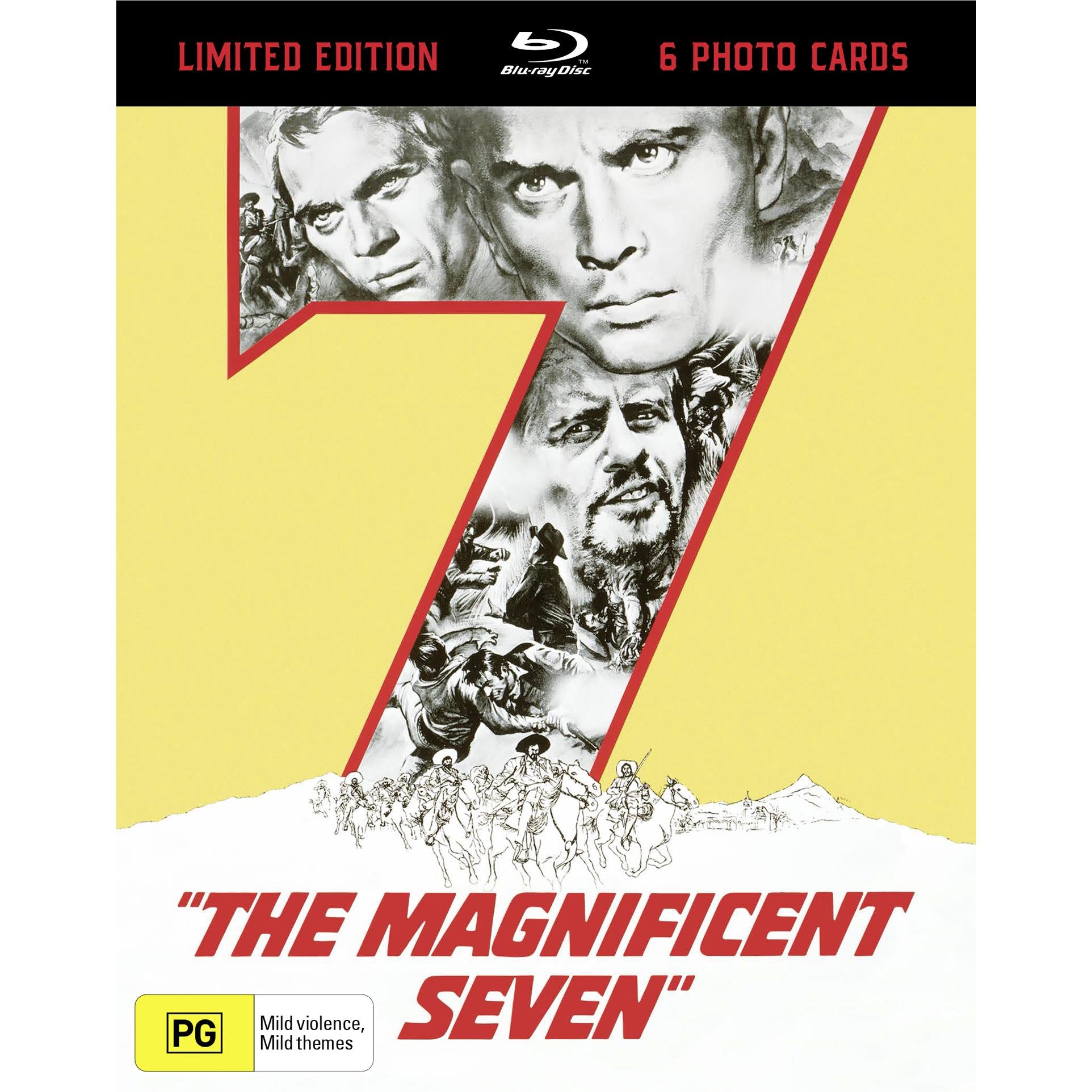 magnificent seven, the (1960) - limted edition blu-ray (hard slipcase & art cards)