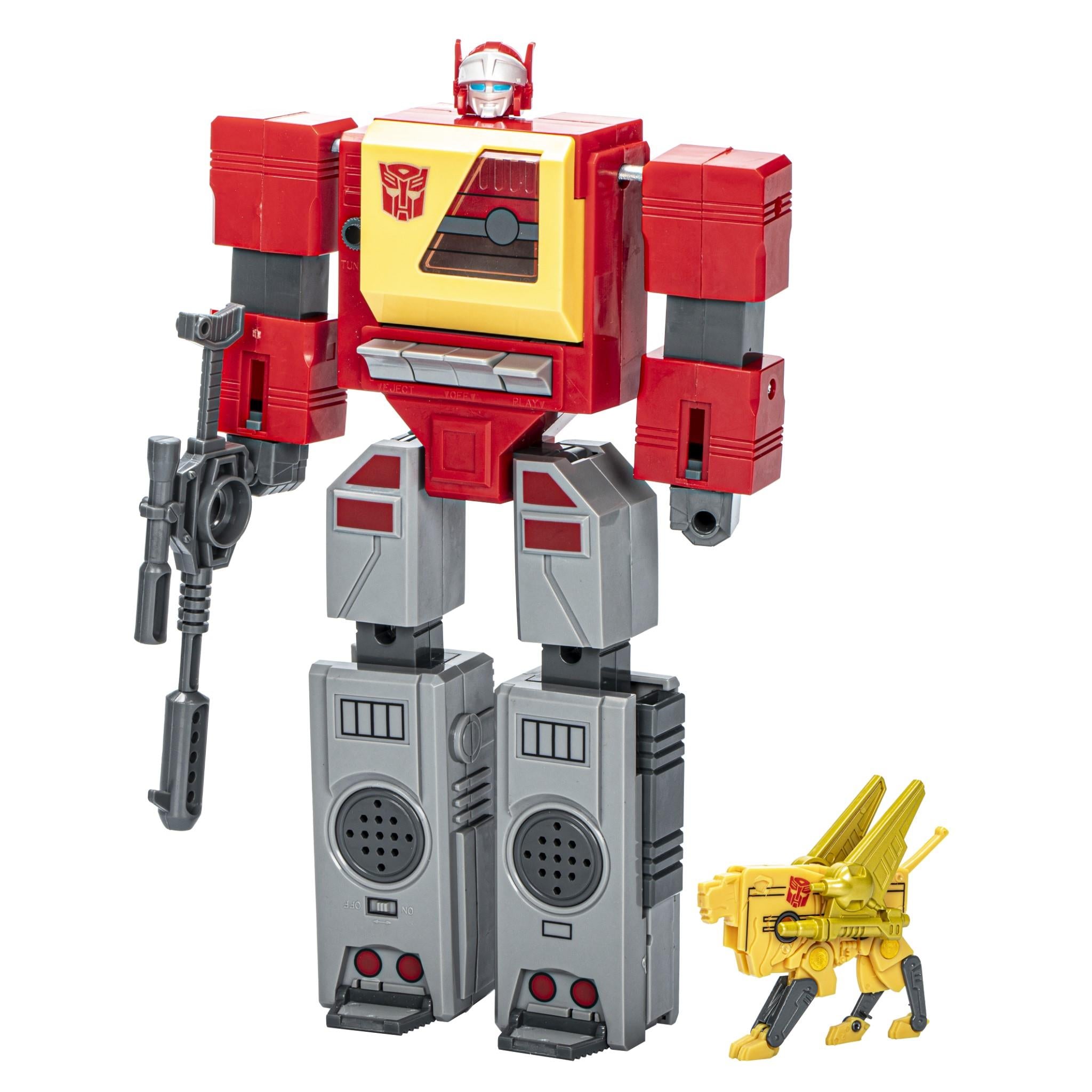transformers - retro: 40th anniversary autobot blaster & steeljaw figures