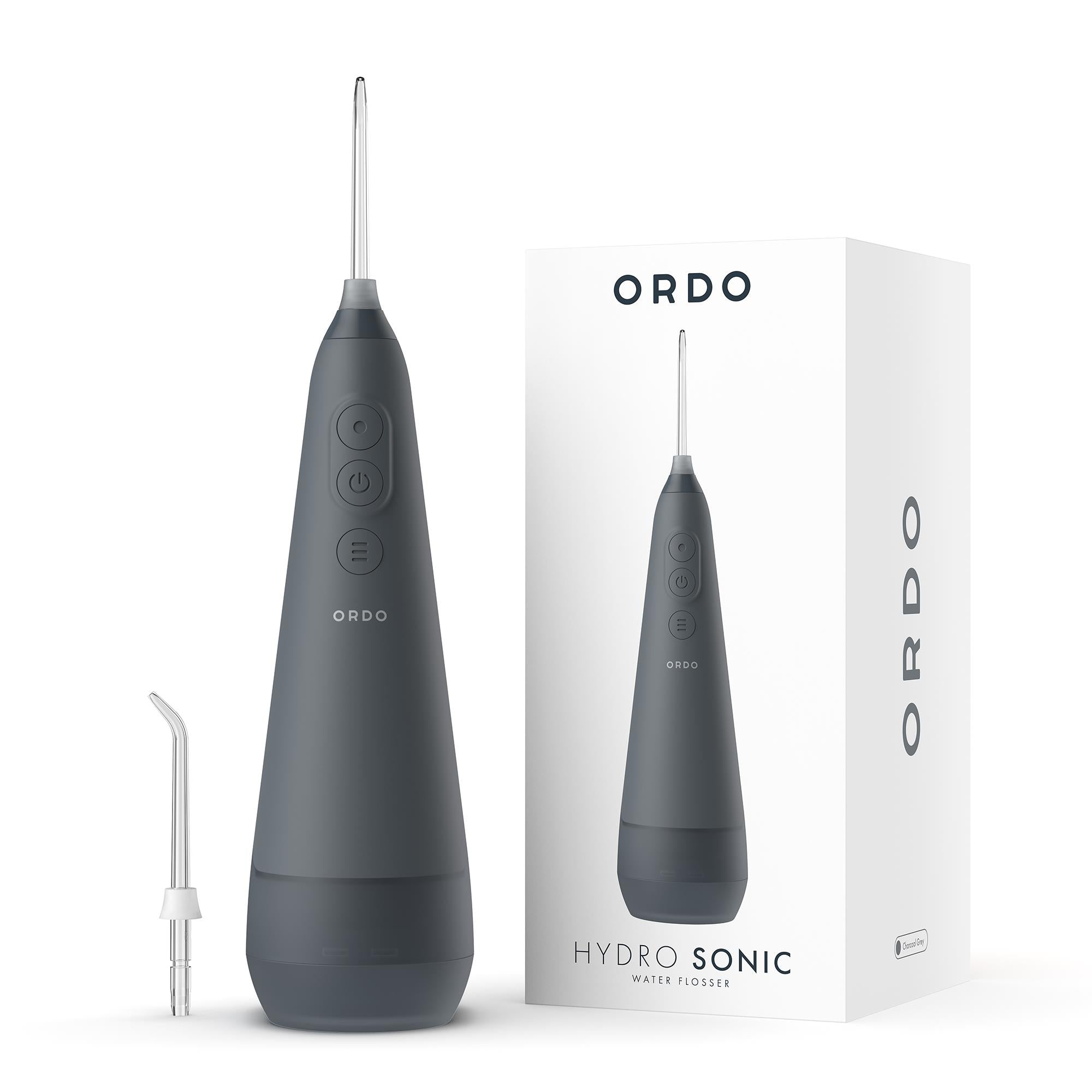 ordo hydro sonic+ water flosser (charcoal grey)