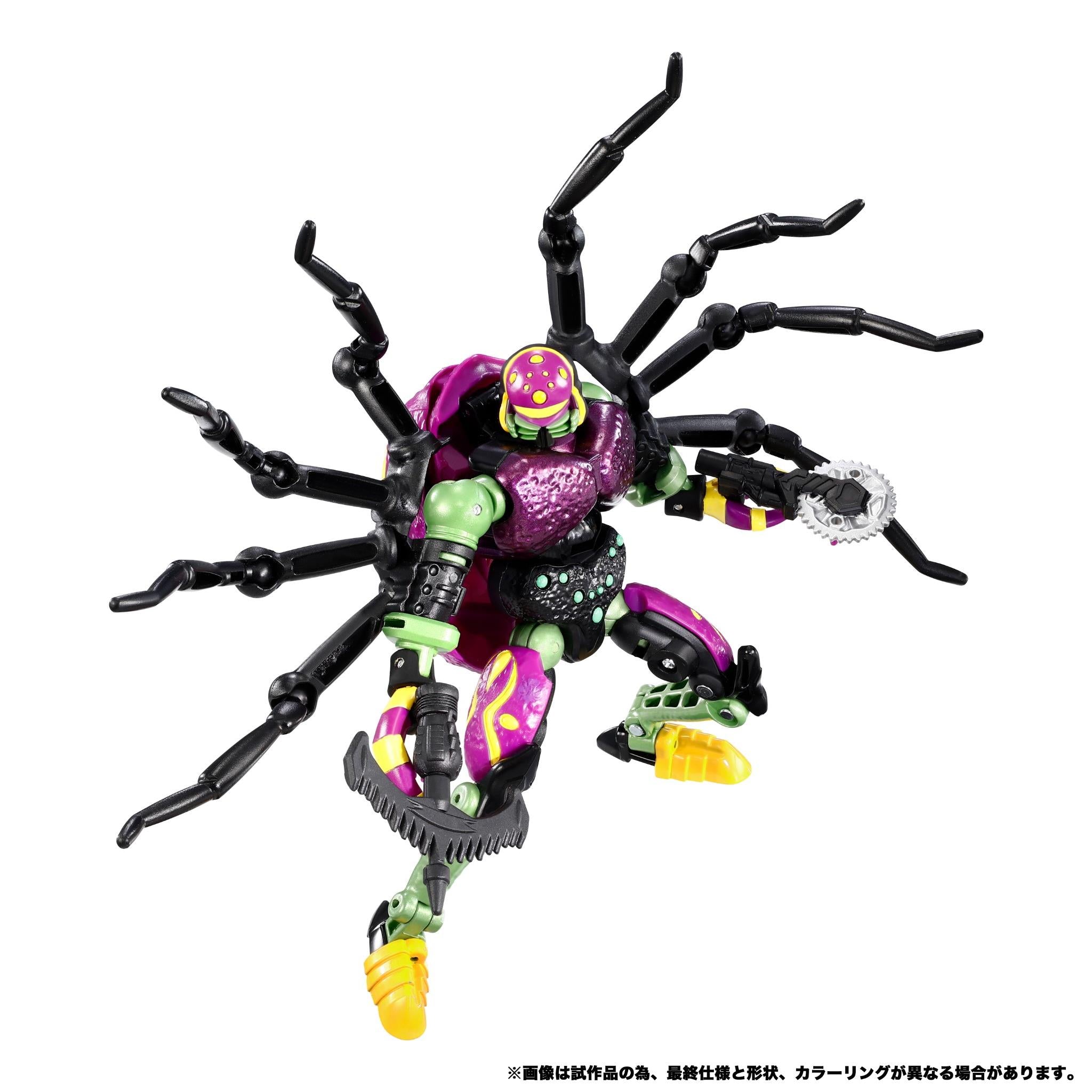 transformers - takara tomy: beast wars - dinobot vs. predacon tarantulas 2-pack figures