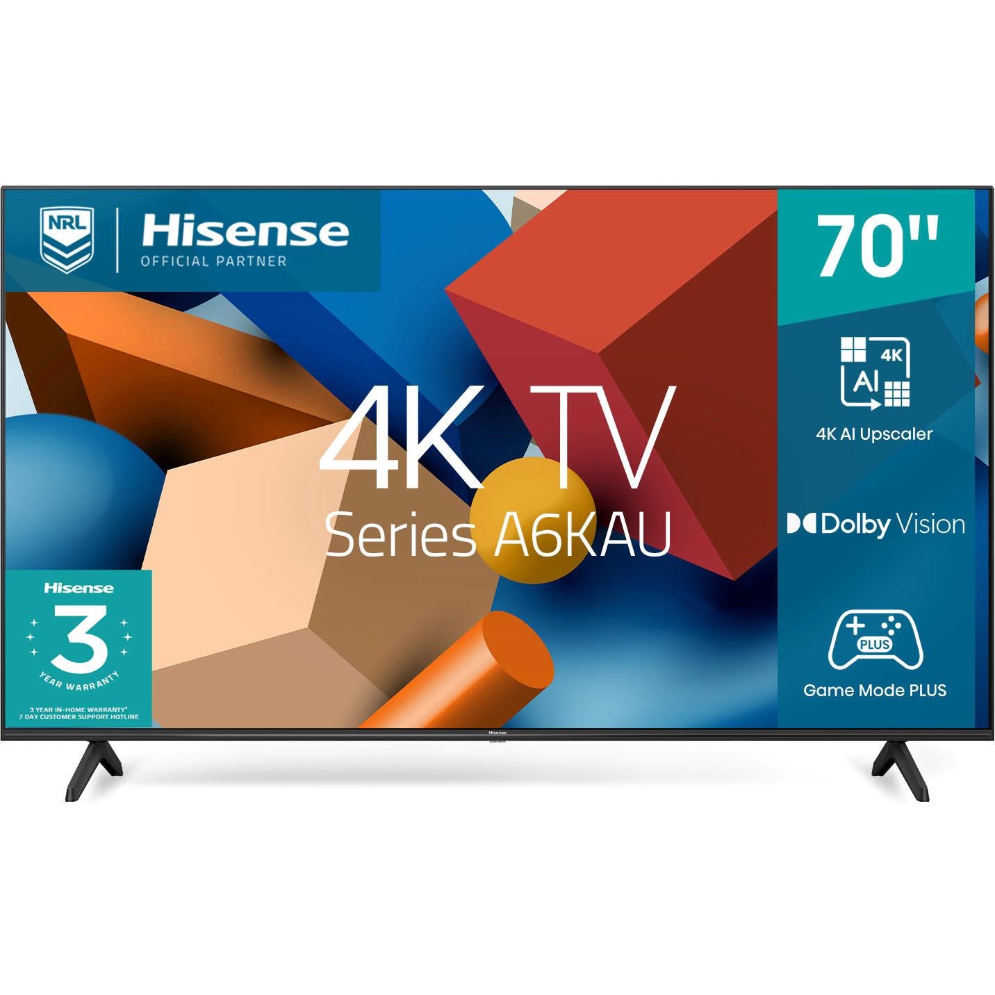 hisense 70" a6kau 4k uhd led smart tv [2023]