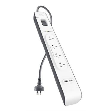 belkin 2.4 amp usb charging 4-outlet surge protection strip