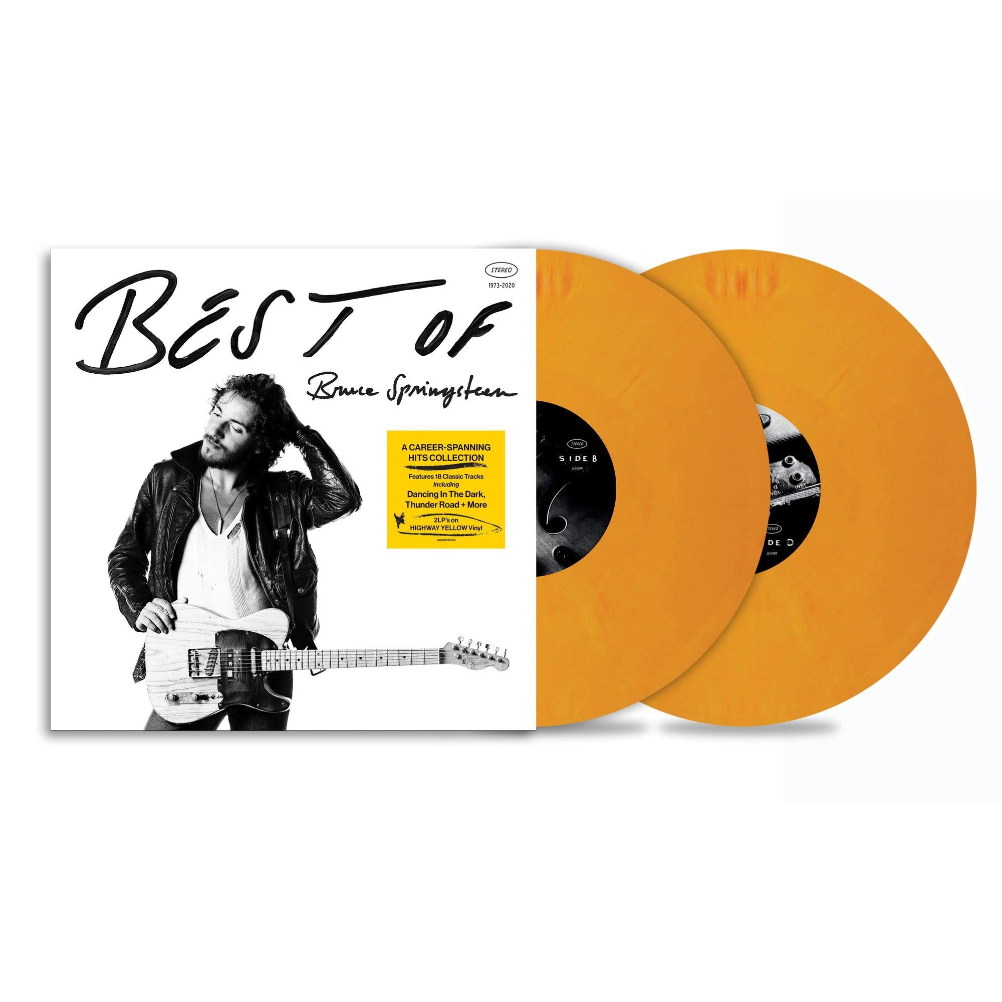 best of bruce springsteen (jb hi-fi au exclusive highway yellow vinyl)