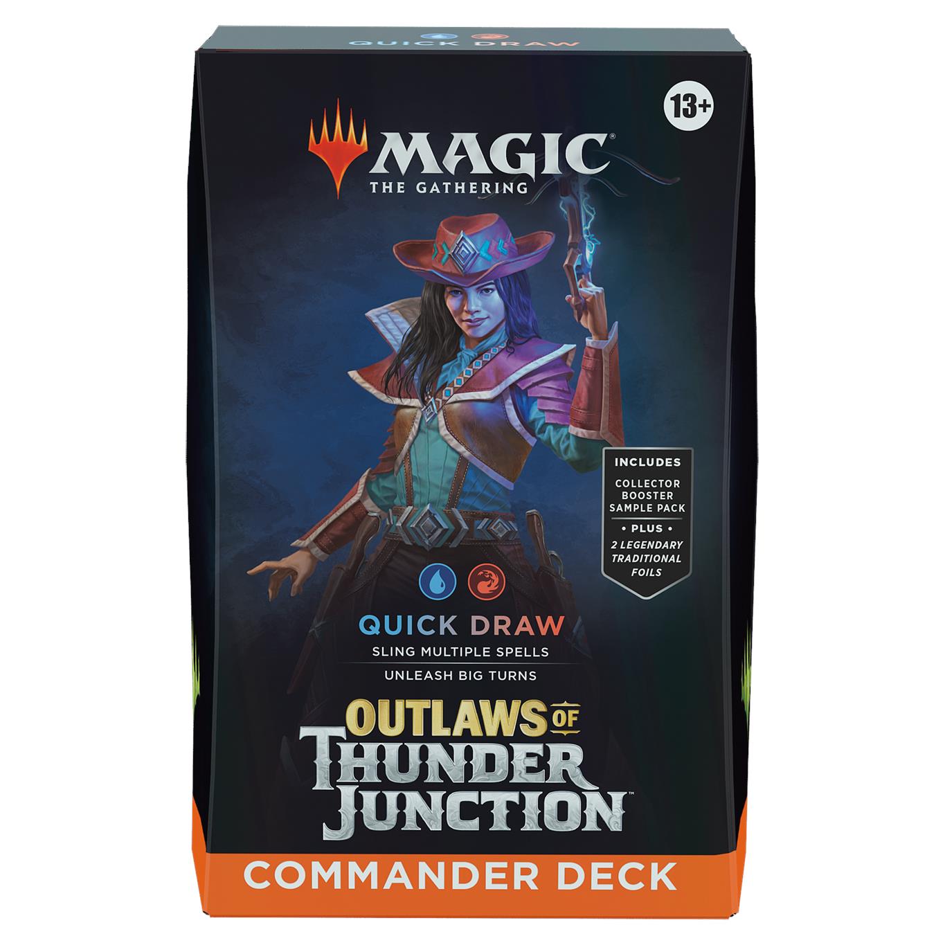 magic the gathering trading card game - outlaws of thunder junction commander decks
