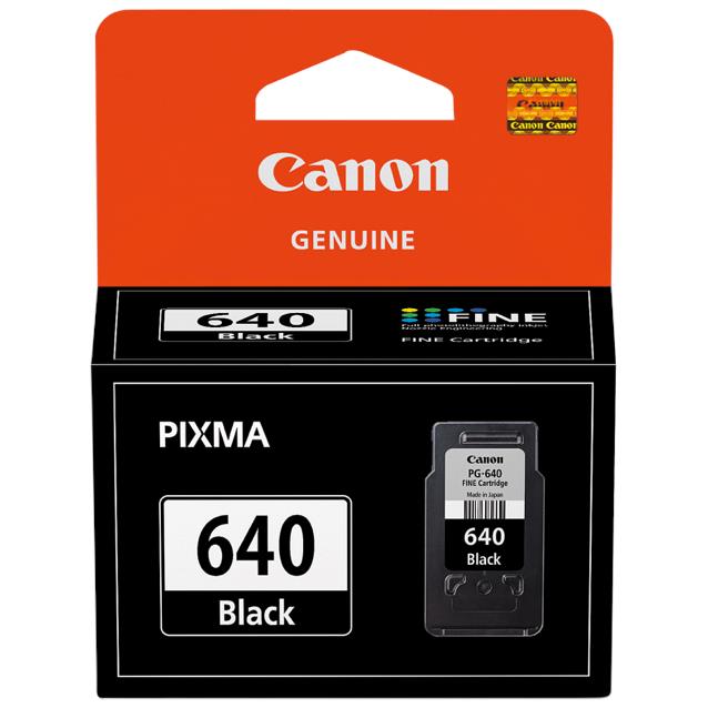 canon pixma pg640 fine printer ink cartridge (black)