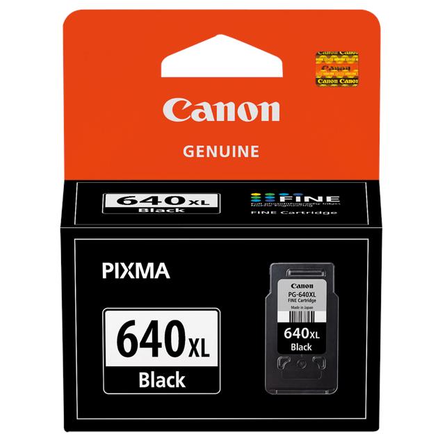 canon pixma pg640 fine high yield printer ink cartridge (black)