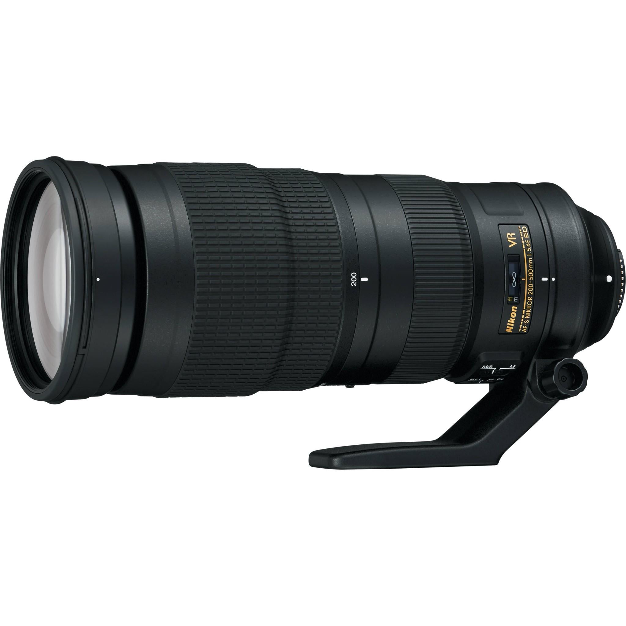 nikon af-s nikkor 200-500mm f5.6e ed vr lens