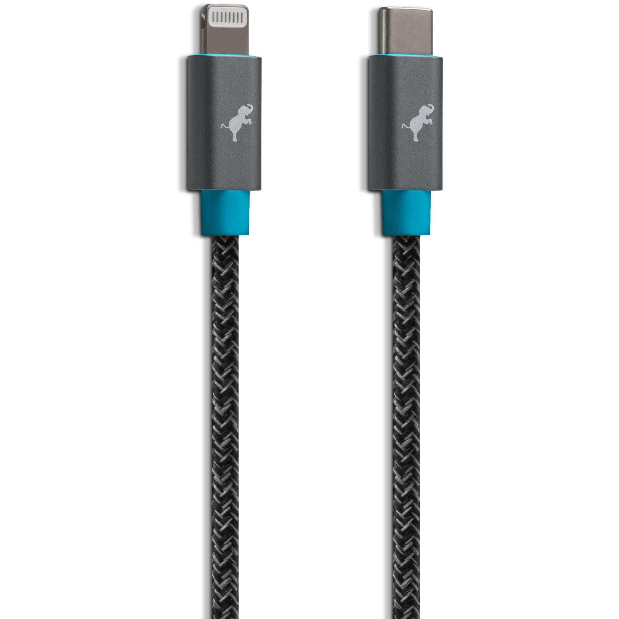 nimble usb-c to lightning 1m cable (grey)