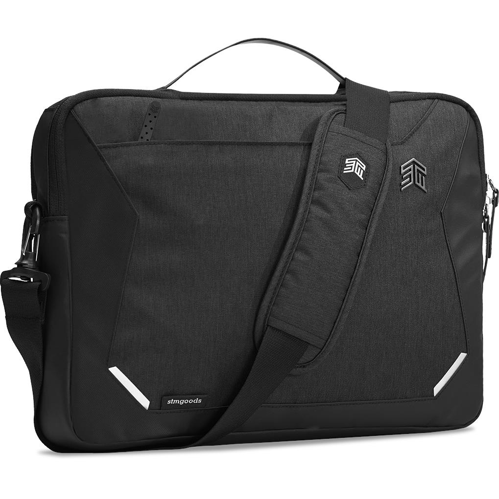 stm myth 13" laptop briefcase bag (black)