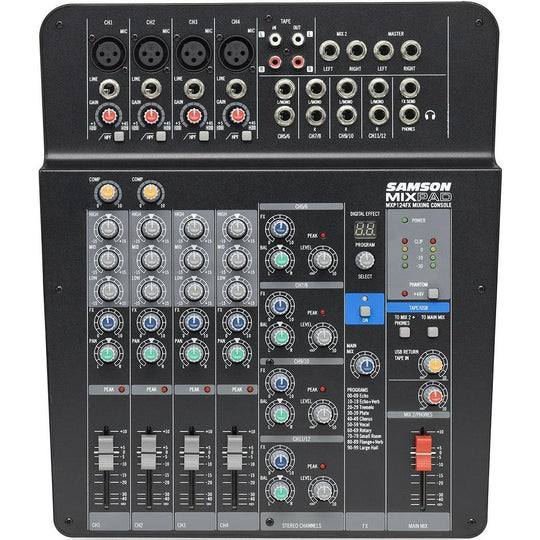 samson mixpad mxp124fx mixer