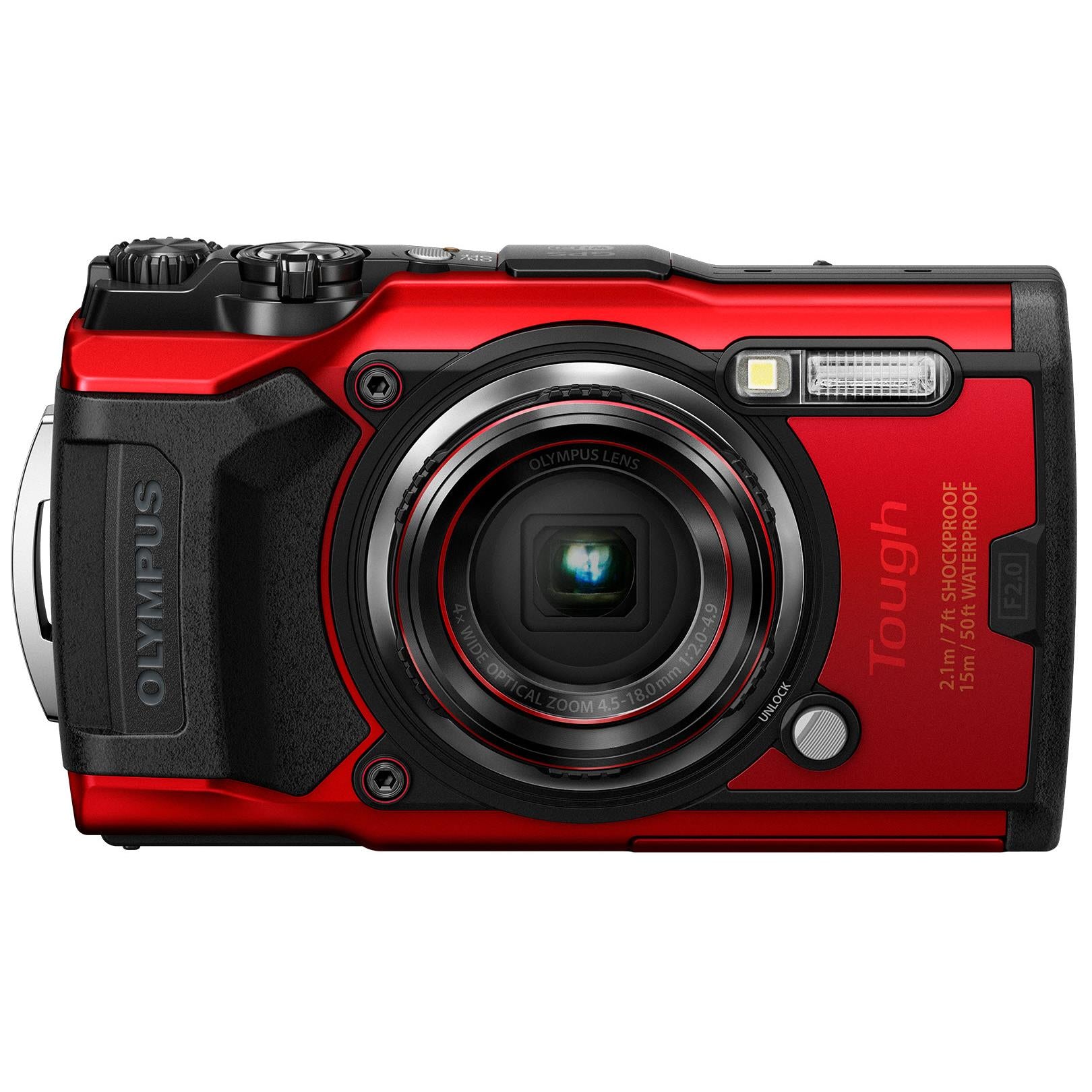 olympus tg-6 tough camera [4k video] (red)