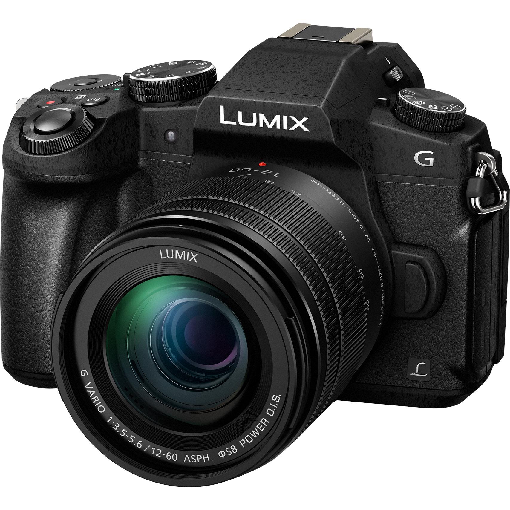 panasonic lumix g85 mirrorless camera with 12-60mm lens