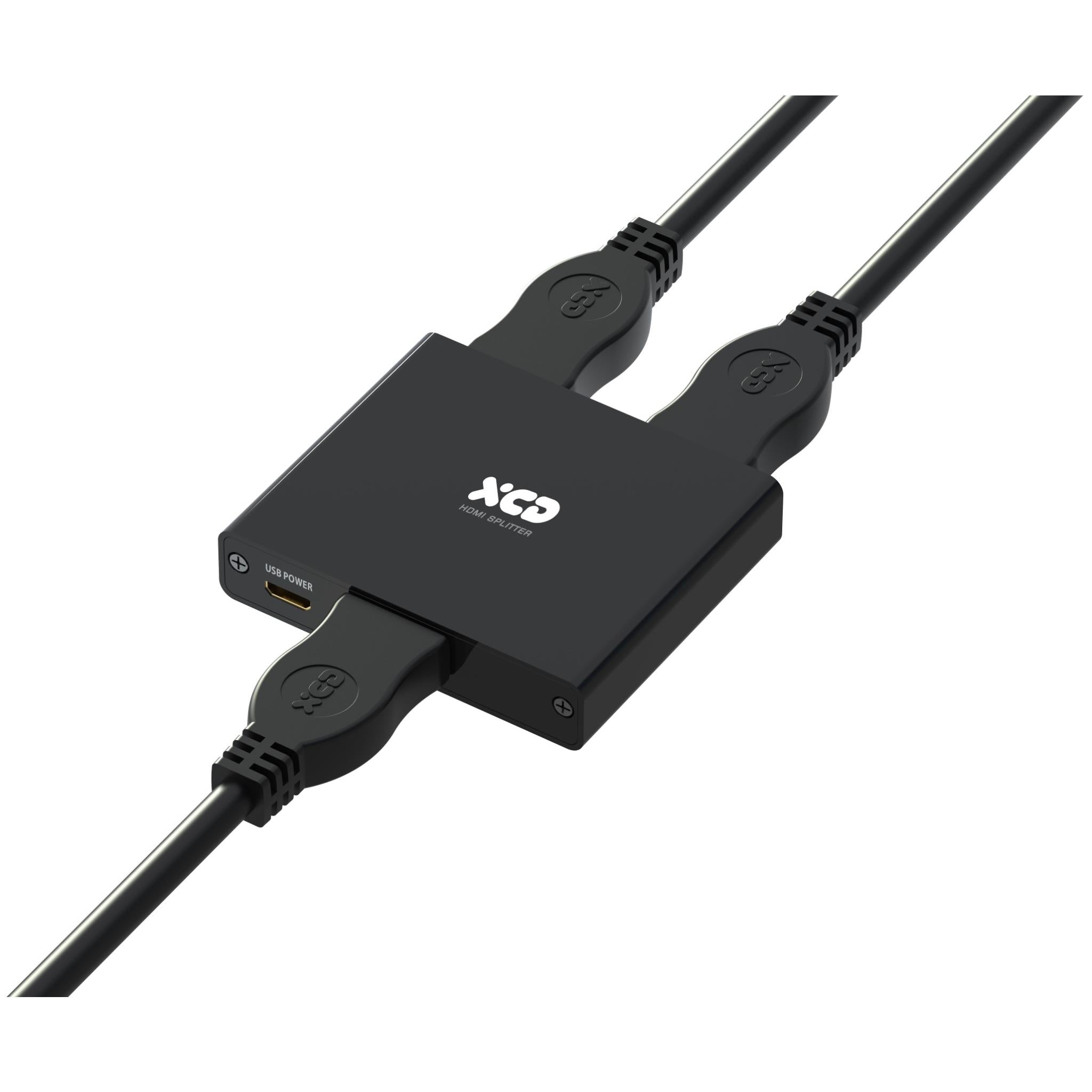 xcd essentials powered hdmi splitter