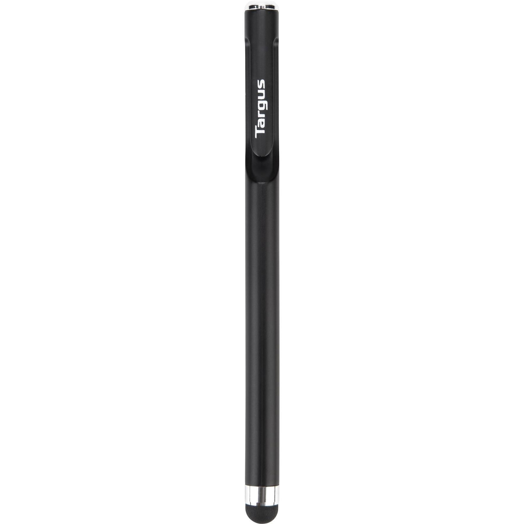 targus standard stylus with embedded clip (black)