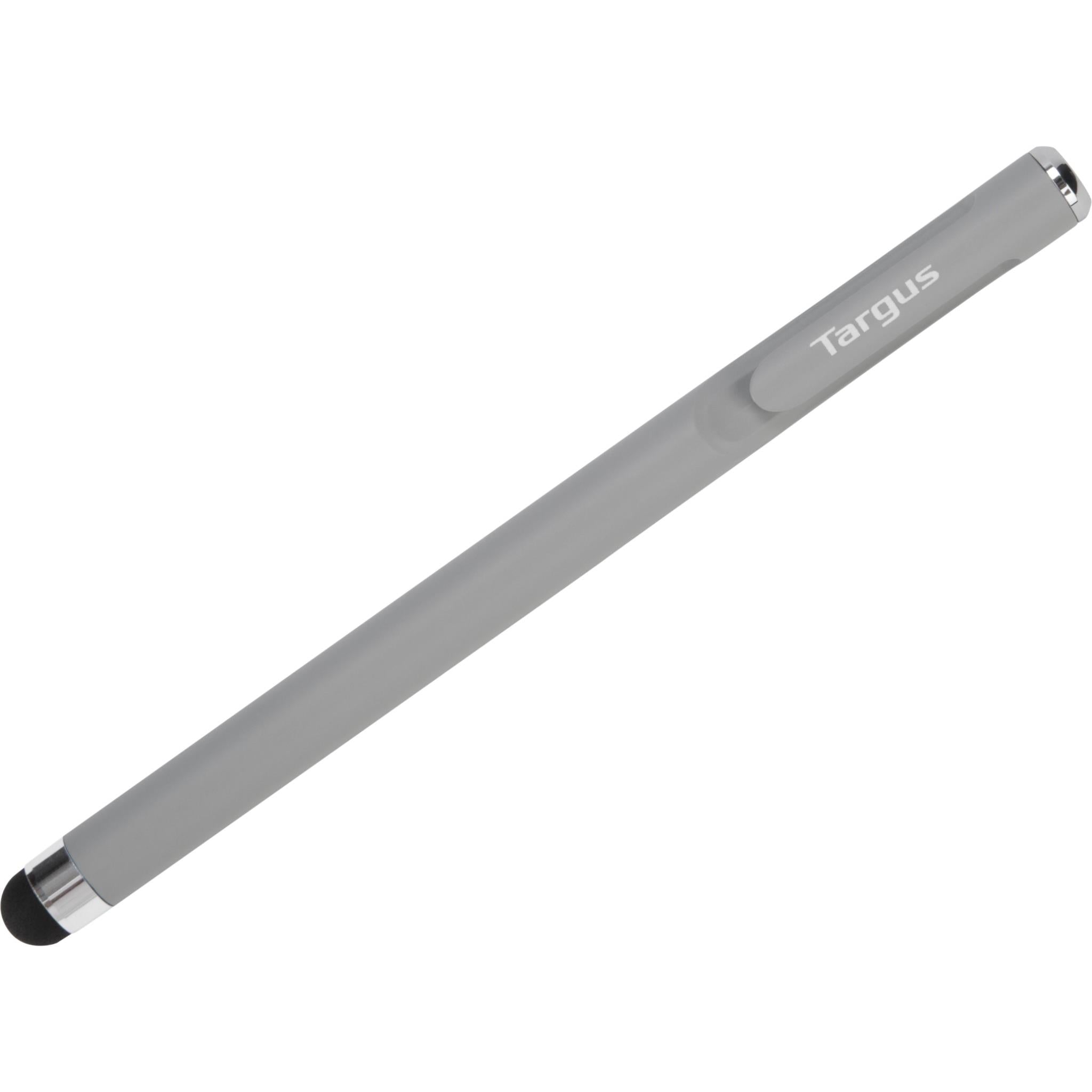 targus standard stylus with embedded clip (grey)