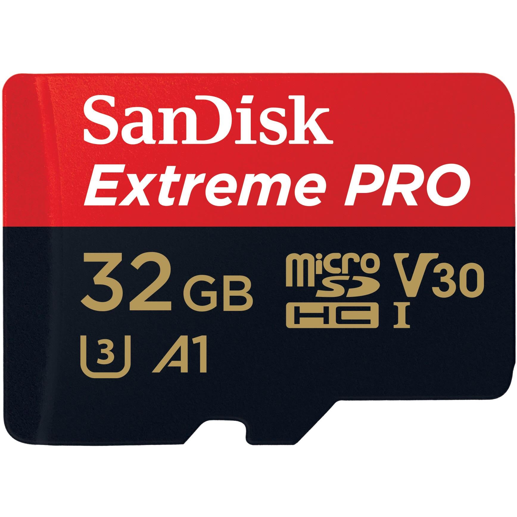 sandisk extreme pro microsd 32gb 95mb/s memory card