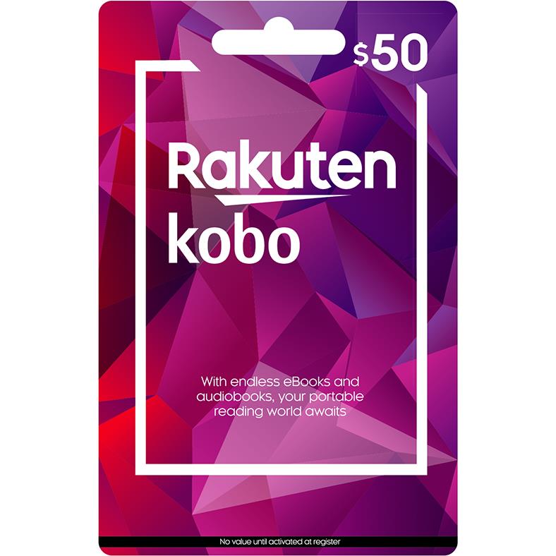 kobo ereader book gift cards