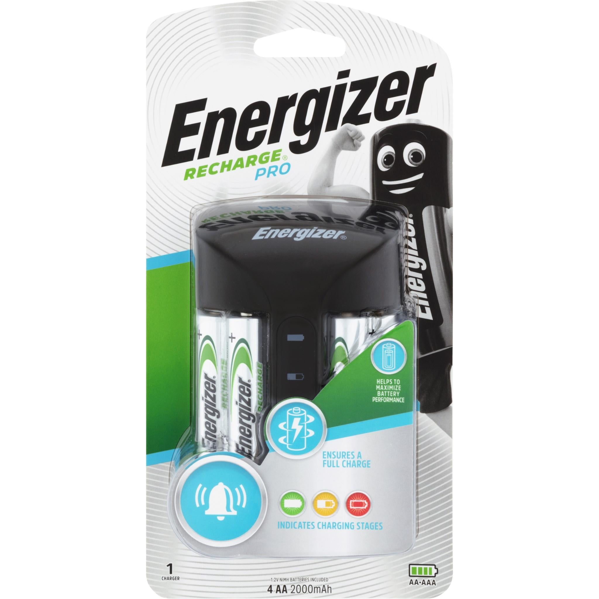 energizer pro charger with 4 aa batteries