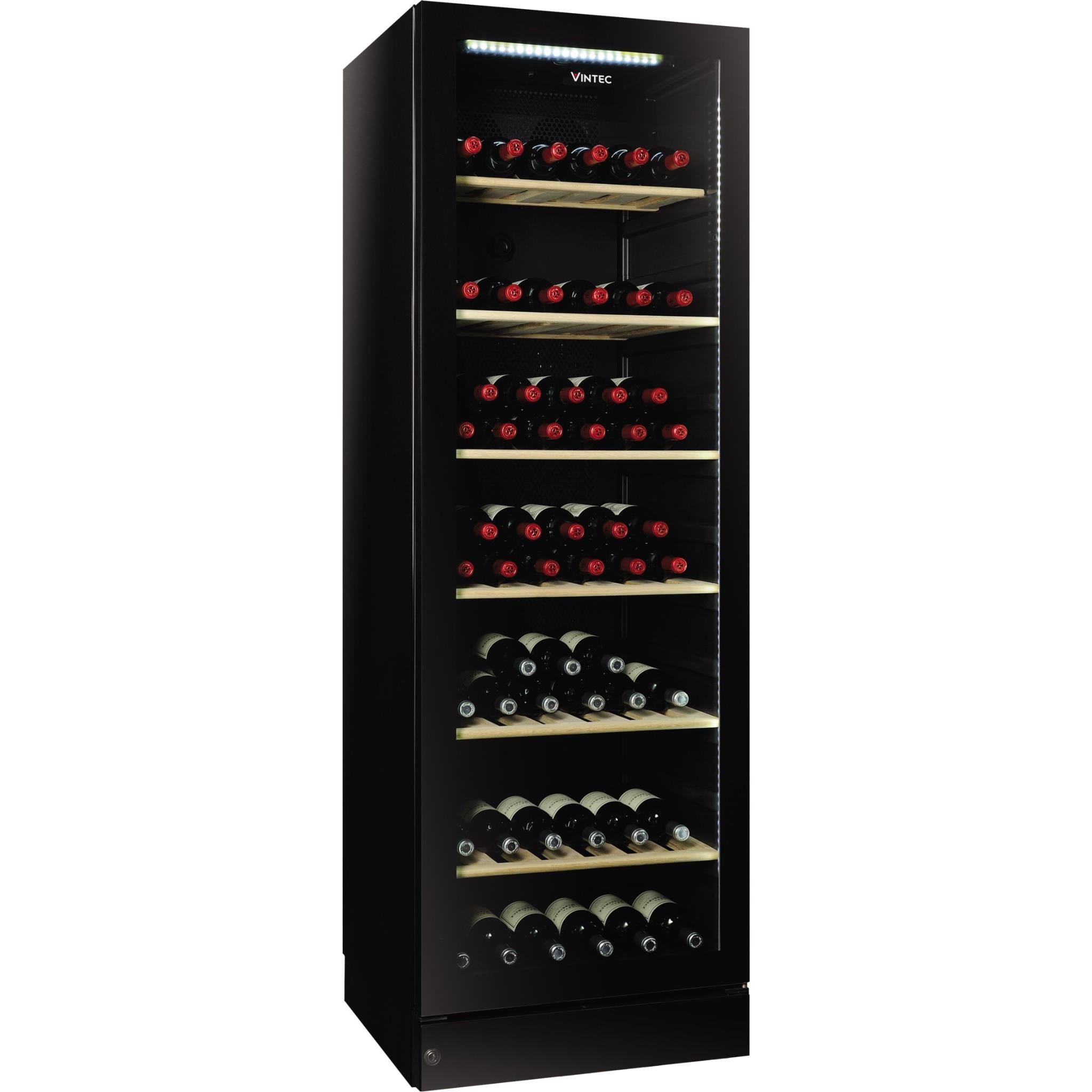 vintec v190sg2e 198 bottle wine cabinet (black)