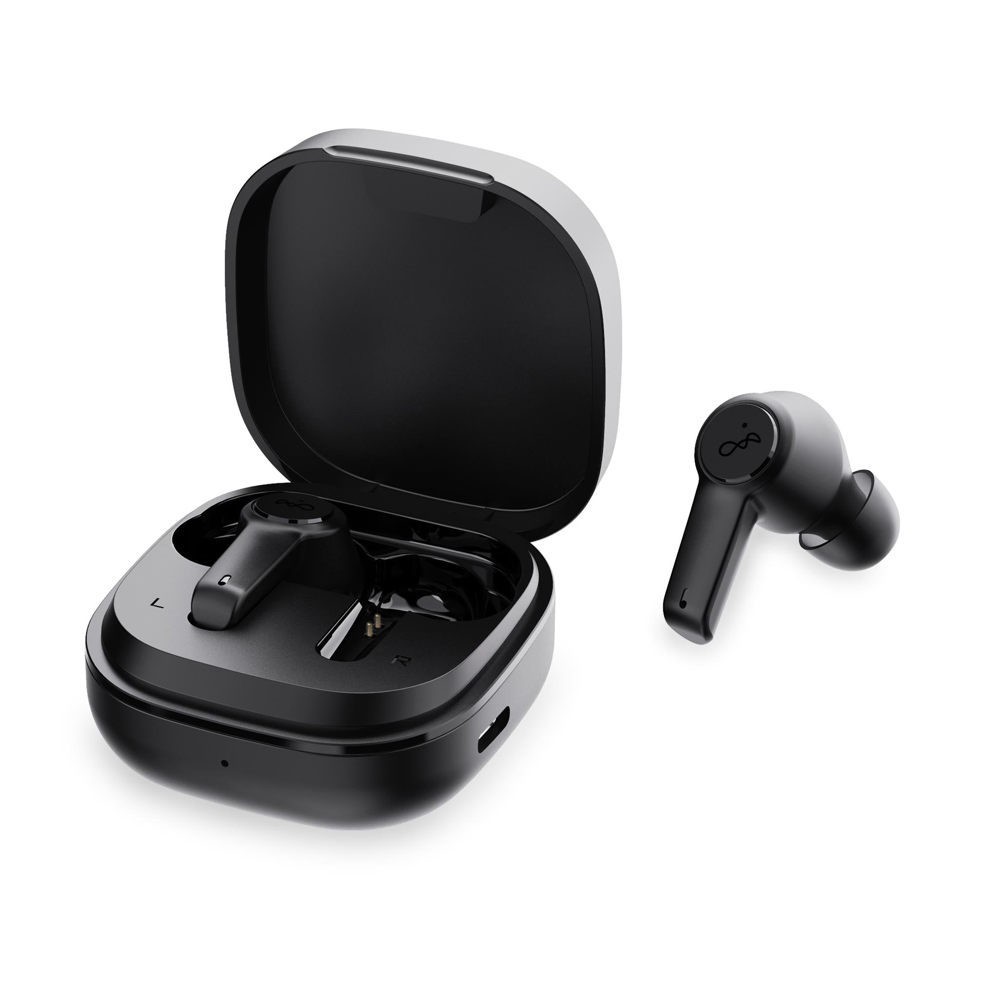 blueant pump air anc true wireless  in-ear headphones (black)