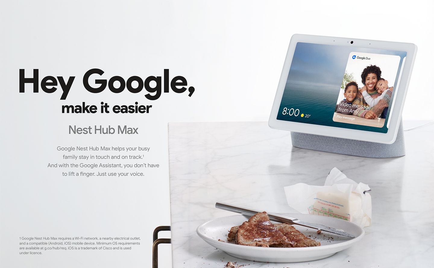 Google nest deals hub commercial