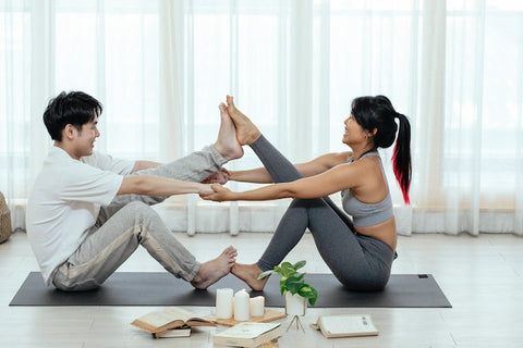 MatMat Yoga Store  5 Yoga poses for 2 people