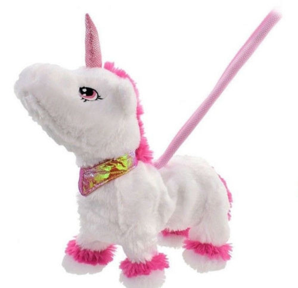 walking unicorn with leash
