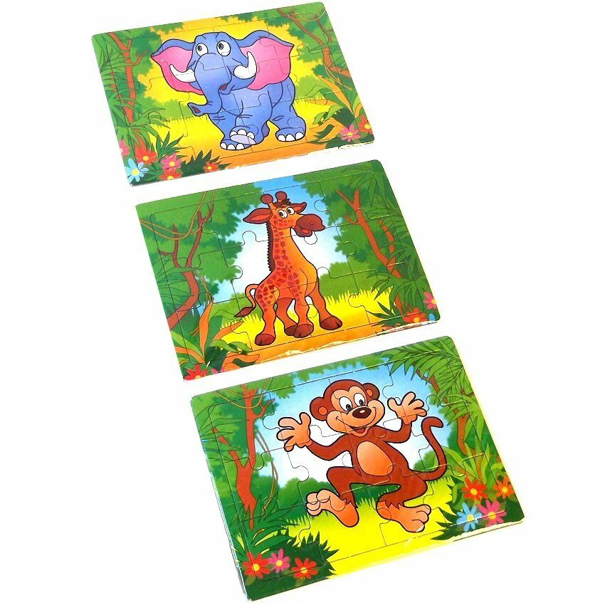 Zoo Animal Jigsaw Puzzles 12cm x 8.5cm | Gift Giant