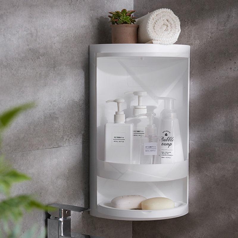 Rotating Bathroom Corner Shelf Bell Vee